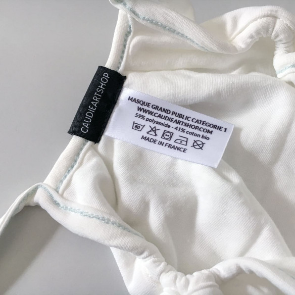Masque barrière catégorie 1 - lavable et réutilisable - Enfant - Caudie