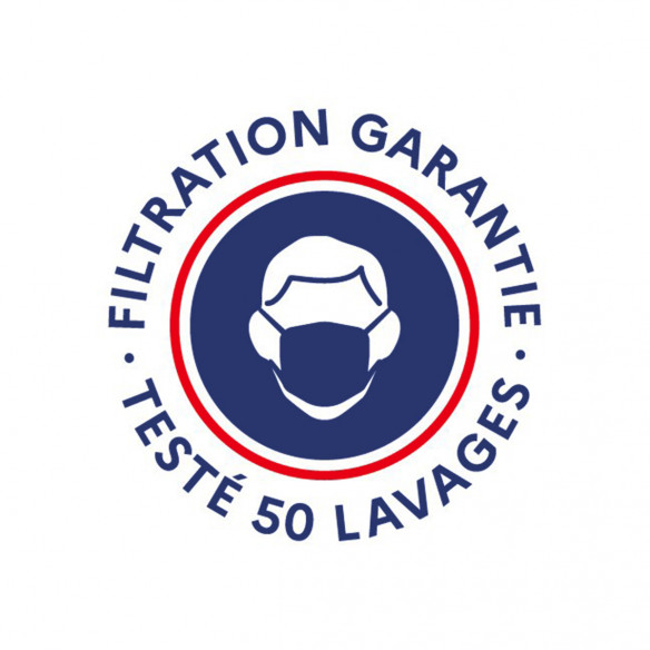 Masque barrière lavable et réutilisable - Catégorie 1 - Enfant - Caudie
